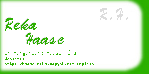 reka haase business card